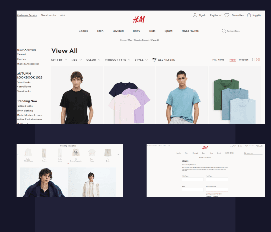 H&M E-commerce Website